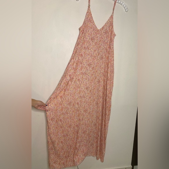 lovestitch Peach-Pink Floral Maxi Dress - Picture 2 of 4